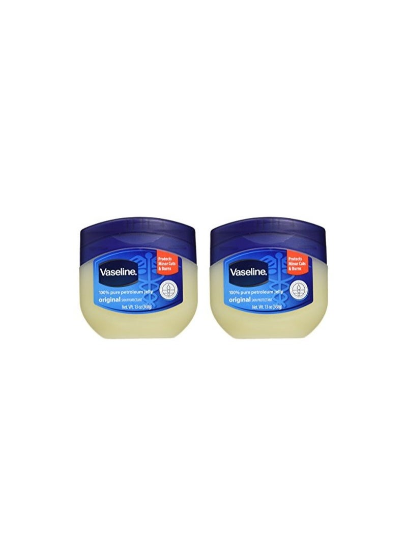 Vaseline 100% Pure Petroleum Jelly,368g (2-Pack) - Image 1